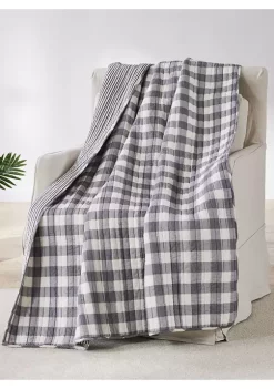 Deals 🌟 Levtex Home Elijah Gray Quilted Throw ✨