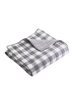 Deals 🌟 Levtex Home Elijah Gray Quilted Throw ✨ -Cheap Levtex Store Belk 1044