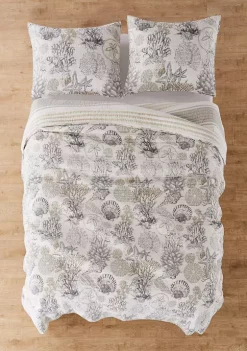 Wholesale 🌟 Levtex Home Caspian Sea Full/Queen Quilt Set 🤩 -Cheap Levtex Store Belk 1050