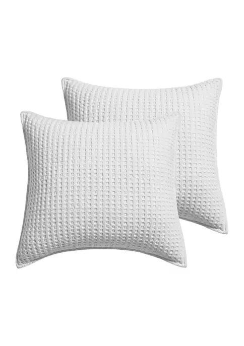 Cheap 😀 Levtex Home Mills Waffle Euro Shams - 2 Pack 🤩 3 Cheap 😀 Levtex Home Mills Waffle Euro Shams - 2 Pack 🤩