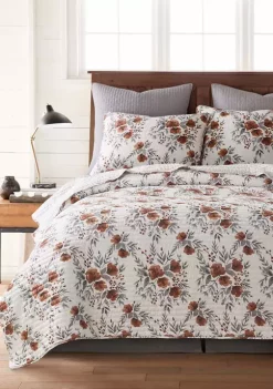 New 🔥 Levtex Home Charlotte Floral Reversible Quilt Set ✨
