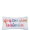 Wholesale 🎉 Levtex Home Jules Life Too Short Pillow 🎁 -Cheap Levtex Store Belk 1145