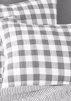 New ๐ Levtex Home Elijah Gray Gingham King Quilt Set ๐ฅ 10 New ๐ Levtex Home Elijah Gray Gingham King Quilt Set ๐ฅ -Cheap Levtex Store Belk 1152