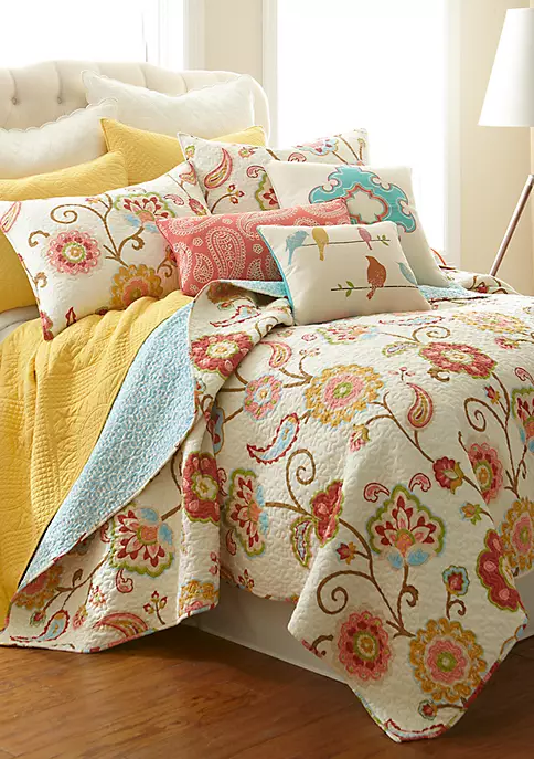 Wholesale ๐คฉ Levtex Taner Spring Quilt Set ๐งจ 3 Wholesale ๐คฉ Levtex Taner Spring Quilt Set ๐งจ