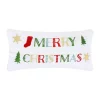 Coupon 😀 Levtex Home Gnome for the Holidays White Merry 🎁 Christmas Pillow - 12" x 24" 🥰 -Cheap Levtex Store Belk 1166