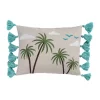 New ✔️ Levtex Beach Days Palm Tassel Pillow 😀