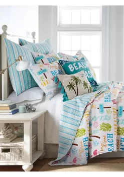 New ✔️ Levtex Beach Days Palm Tassel Pillow 😀 -Cheap Levtex Store Belk 1194