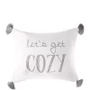 Cheap ✨ Levtex Home Camden Let's Get Cozy Tassel Pillow ❤️ -Cheap Levtex Store Belk 1231