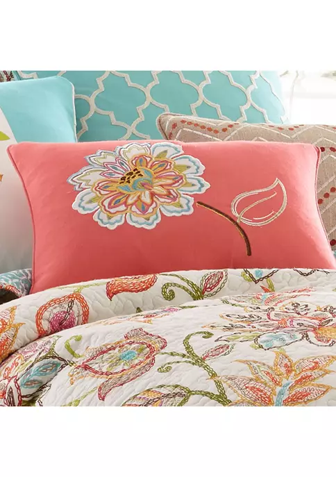 Cheapest 🎉 Levtex Home Sophia Flower Pillow 🌟 4 Cheapest 🎉 Levtex Home Sophia Flower Pillow 🌟 - Image 2