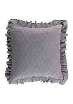 Budget 💯 Levtex Grey Stonewashed Euro Sham Set ✔️ -Cheap Levtex Store Belk 1274