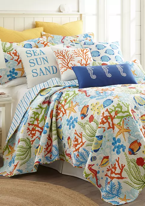 Best Sale 🔔 Levtex Home Portofino Quilt Set ✔️ 3 Best Sale 🔔 Levtex Home Portofino Quilt Set ✔️
