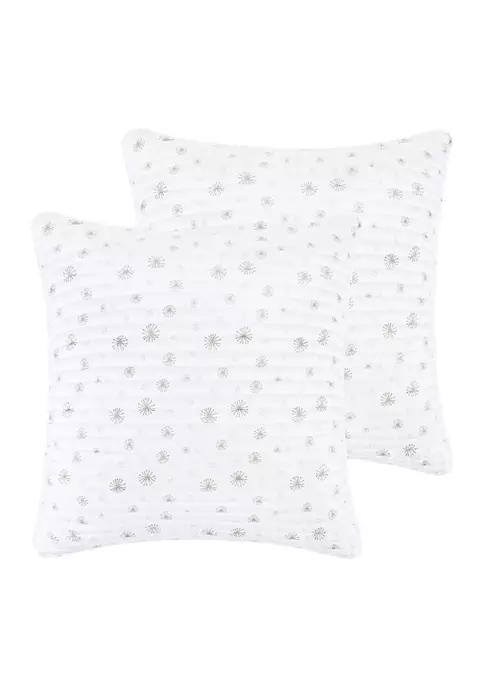 Best Sale 👍 Levtex Home White Pine Euro Sham Set of 2 ✨ 3 Best Sale 👍 Levtex Home White Pine Euro Sham Set of 2 ✨