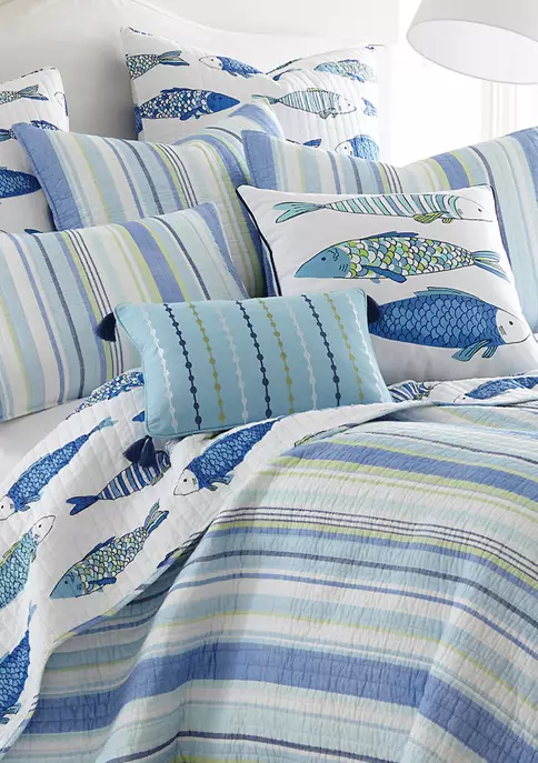 Brand new ✨ Levtex Catalina Fish Euro Sham Set 🎉 5 Brand new ✨ Levtex Catalina Fish Euro Sham Set 🎉 - Image 3