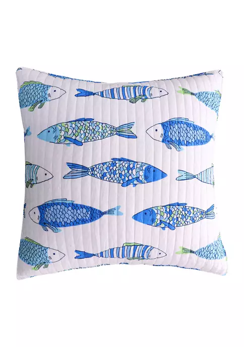 Brand new ✨ Levtex Catalina Fish Euro Sham Set 🎉 6 Brand new ✨ Levtex Catalina Fish Euro Sham Set 🎉 - Image 4