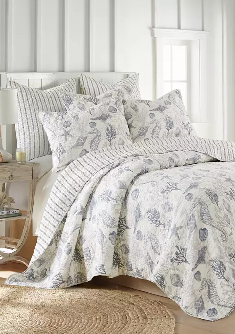 Best deal 🤩 Levtex Tahiti Gray Quilt Set 🎉 3 Best deal 🤩 Levtex Tahiti Gray Quilt Set 🎉