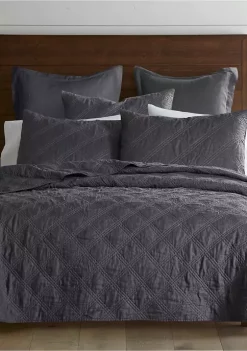 Promo 🥰 Levtex Home Washed Linen Navy FQ 🎉 -Cheap Levtex Store Belk 1388