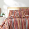 Cheapest 🔥 Levtex Home Uluru Stripe Full/Queen Quilt Set 🔥