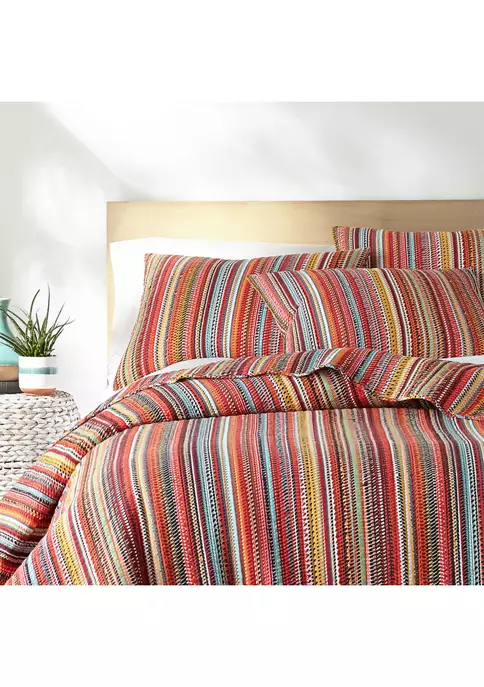 Cheapest 🔥 Levtex Home Uluru Stripe Full/Queen Quilt Set 🔥 4 Cheapest 🔥 Levtex Home Uluru Stripe Full/Queen Quilt Set 🔥 - Image 2