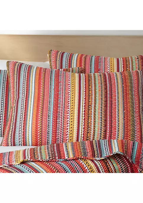 Cheapest 🔥 Levtex Home Uluru Stripe Full/Queen Quilt Set 🔥 5 Cheapest 🔥 Levtex Home Uluru Stripe Full/Queen Quilt Set 🔥 - Image 3