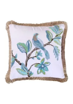 Flash Sale 🔔 Levtex Cressida Crewel Bird Fringe Pillow 🔥