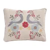 Best deal 👏 Levtex Home Angelina Linen Bird Embroidered Pillow 👍 -Cheap Levtex Store Belk 1528