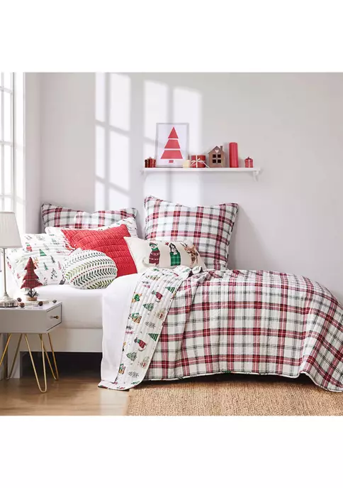 Budget 🔥 Levtex Home Meowy ❄ Christmas Twin Quilt Set 😍 4 Budget 🔥 Levtex Home Meowy ❄ Christmas Twin Quilt Set 😍 - Image 2