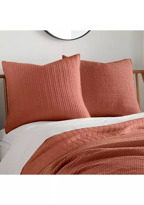 Best Sale 🤩 Levtex Home Mills Waffle Euro Shams - 2 Pack 👏 4 Best Sale 🤩 Levtex Home Mills Waffle Euro Shams - 2 Pack 👏 - Image 2