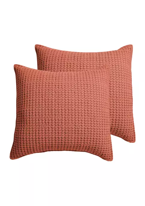 Best Sale 🤩 Levtex Home Mills Waffle Euro Shams - 2 Pack 👏 6 Best Sale 🤩 Levtex Home Mills Waffle Euro Shams - 2 Pack 👏 - Image 4