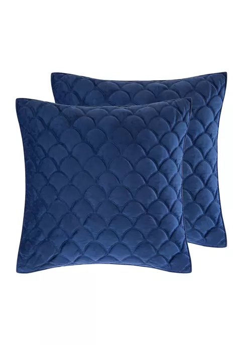 Deals ❤️ Levtex Home Navy Velvet Euro Sham - Set of 2 ✨ 6 Deals ❤️ Levtex Home Navy Velvet Euro Sham - Set of 2 ✨ - Image 4