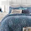 Brand new 🧨 Levtex Home Bellamy Teal Full/Queen Quilt Set ✨ -Cheap Levtex Store Belk 1637