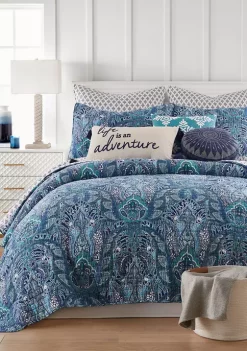 Brand new 🧨 Levtex Home Bellamy Teal Full/Queen Quilt Set ✨ -Cheap Levtex Store Belk 1642