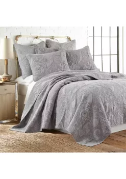 Hot Sale 👏 Levtex Home Perla Gray Quilt Set 😉 -Cheap Levtex Store Belk 1704