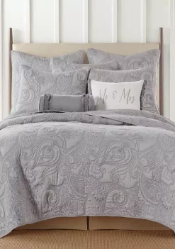 Hot Sale 👏 Levtex Home Perla Gray Quilt Set 😉 -Cheap Levtex Store Belk 1709