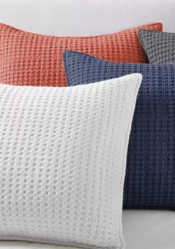 Hot Sale 🔔 Levtex Home Mills Waffle Square Pillow 🧨 -Cheap Levtex Store Belk 1716