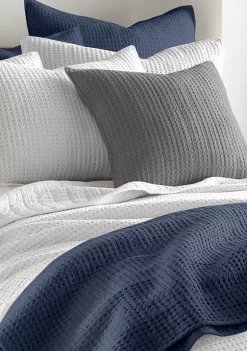Hot Sale 🔔 Levtex Home Mills Waffle Square Pillow 🧨 -Cheap Levtex Store Belk 1717