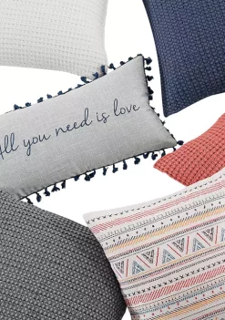 Hot Sale 🔔 Levtex Home Mills Waffle Square Pillow 🧨 -Cheap Levtex Store Belk 1718