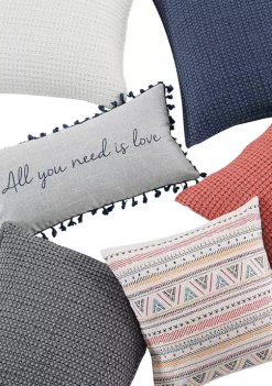 Hot Sale 🔔 Levtex Home Mills Waffle Square Pillow 🧨 -Cheap Levtex Store Belk 1719