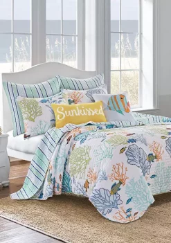 Buy 🤩 Levtex Home Deep Sea Multicolor Full/Queen Quilt Set 😍 -Cheap Levtex Store Belk 1722