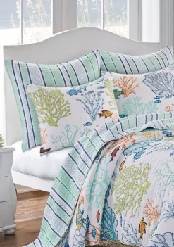 Buy 🤩 Levtex Home Deep Sea Multicolor Full/Queen Quilt Set 😍 -Cheap Levtex Store Belk 1723