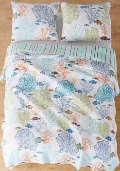 Buy 🤩 Levtex Home Deep Sea Multicolor Full/Queen Quilt Set 😍 -Cheap Levtex Store Belk 1724