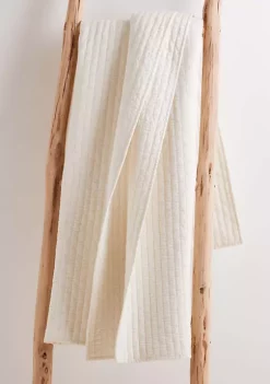 Best Sale 💯 Levtex Home Cross Stitch Quilted Throw 💯 -Cheap Levtex Store Belk 1747