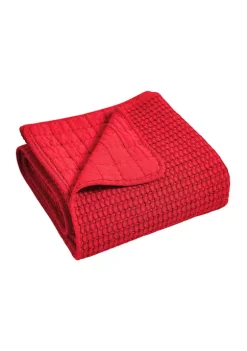 Best Sale 🤩 Levtex Home Mills Waffle Taupe Quilted Throw 👏 -Cheap Levtex Store Belk 175