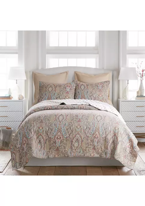 Budget 👏 Levtex Home Presidio Full/Queen Quilt Set 🌟 4 Budget 👏 Levtex Home Presidio Full/Queen Quilt Set 🌟 - Image 2