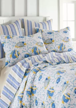 Best Sale ⌛ Levtex Home Tropical Sea Twin Quilt Set ❤️ -Cheap Levtex Store Belk 1796