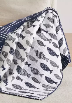 New 😉 Levtex Home Bakio Quilted Throw 🔔