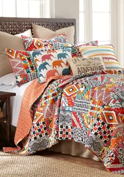 Best Pirce ❤️ Levtex Home Karia Life Was Meant For Adventure Pillow ⌛ -Cheap Levtex Store Belk 1823