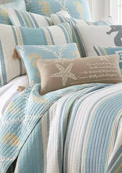 Outlet 😉 Levtex Kailua Starfish Script Pillow 😍 -Cheap Levtex Store Belk 1853