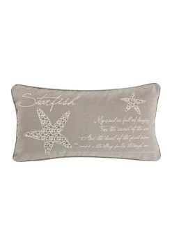 Outlet 😉 Levtex Kailua Starfish Script Pillow 😍 -Cheap Levtex Store Belk 1854