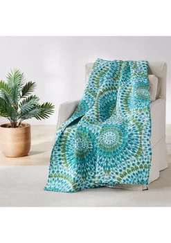 Buy ✨ Levtex Home Mirage Teal Quilted Throw 🔔