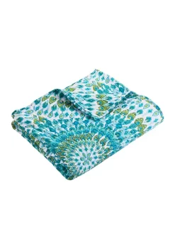 Buy ✨ Levtex Home Mirage Teal Quilted Throw 🔔 -Cheap Levtex Store Belk 1862